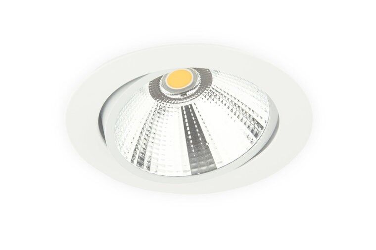 Spot encastrable LED 10W, Blanc, Rond, Inclinable, Dimmable