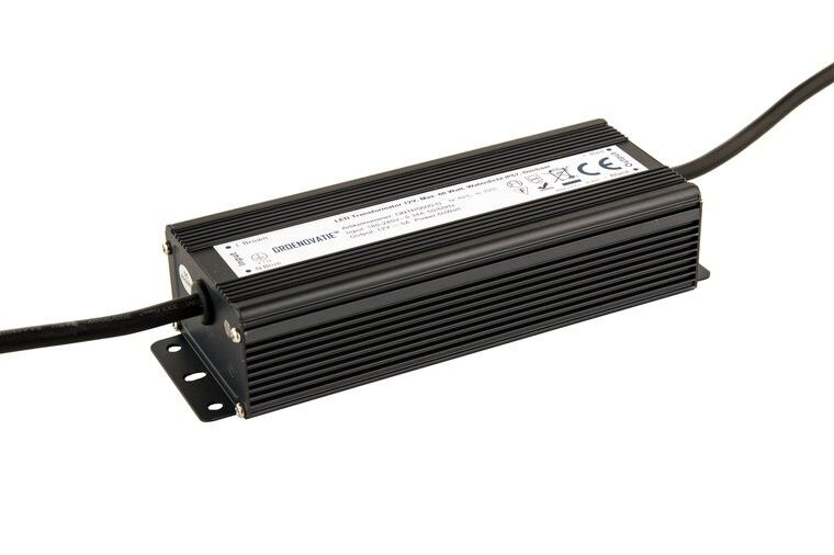 Trasformatore LED 12V, max. 60 Watt, Impermeabile IP67, Dimmerabile