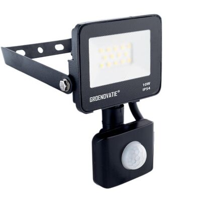 LED Floodlight 10W Waterproof IP54 Neutral White, Sensor