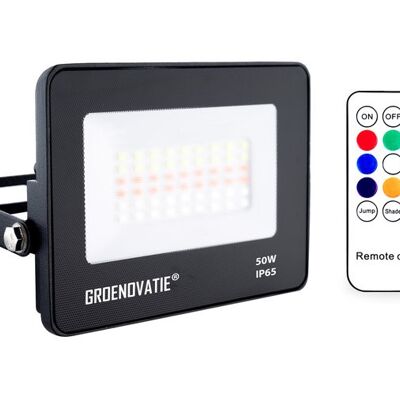 LED Floodlight 50W Waterproof IP65 RGB