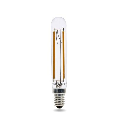 E14 Tubo LED Filamento Luce T20 2W Bianco Caldo Dimmerabile