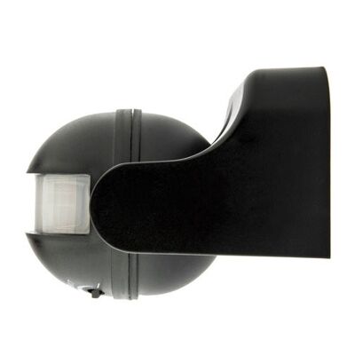 Detector de movimiento LED/Sensor montado en superficie inclinable, IP44, negro