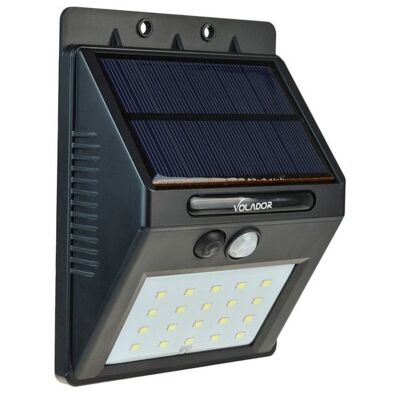 Aplique LED para exterior sobre energía solar con sensor