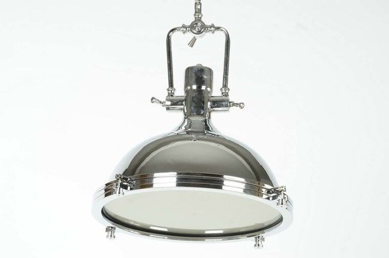 Industrielle Schiffslampe Hängelampe Chrom