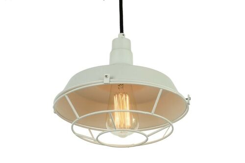 Industriële Kooi Design Hanglamp Wit