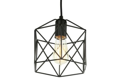 Diamond Star Industrieel Draad Design Hanglamp Zwart