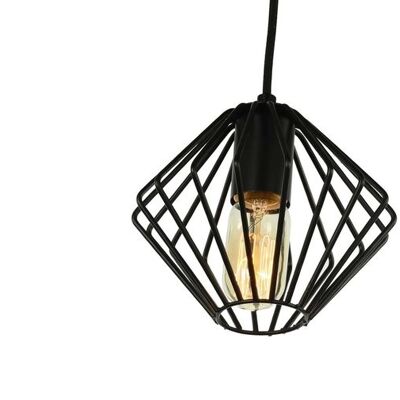 Yardley Retro Draad Design Hanglamp Zwart
