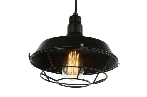 Industriële Kooi Design Hanglamp Zwart