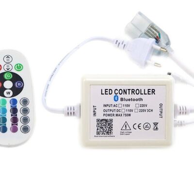 Enchufe del controlador Bluetooth LED Neon Flex RGB con control remoto
