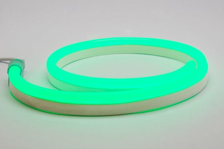 LED Neon Flex 230V, Verde, 1 Metro, 8 Watt/metro, Impermeabile IP67