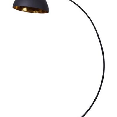 Avignon Industrial Design Bogenlampe Stehlampe Gold Schwarz