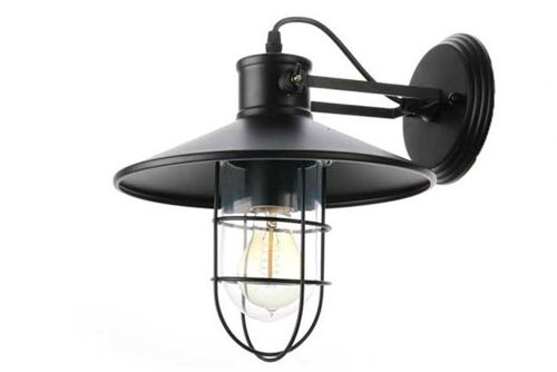 Maritieme Industriële Wandlamp Waterdicht Zwart