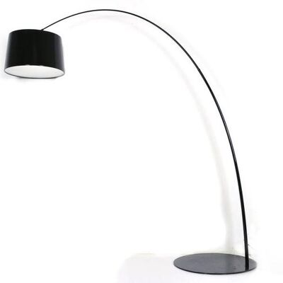 Troyes Design Arc Lamp Shiny Black 220cm