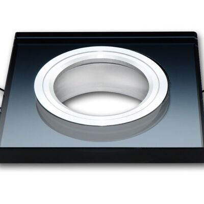 Recessed spot, Square, Glass, Black