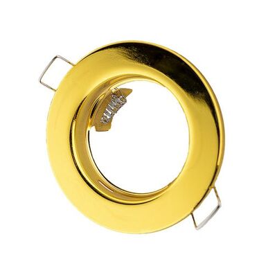 Recessed spot, Round, Aluminium, Gold