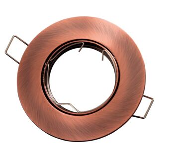 Spot encastrable, Rond, Inclinable, Aluminium, Bronze