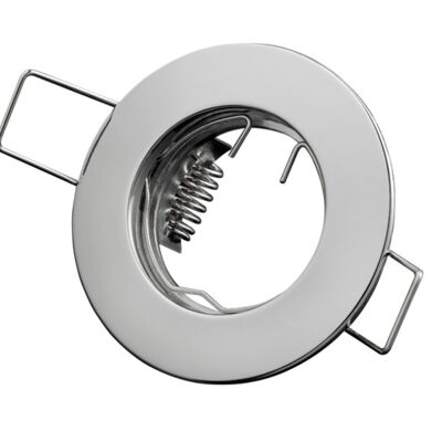 Einbaustrahler, MR11 (35 mm), rund, Aluminium, Chrom-Optik