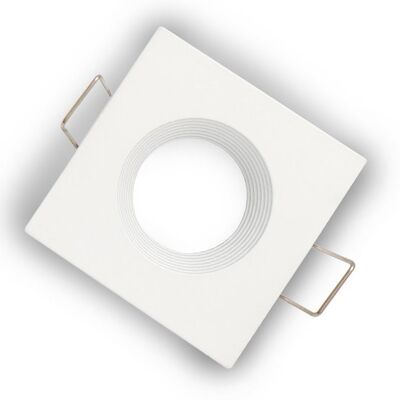 Faretto da incasso, MR11 (35 mm), quadrato, bianco opaco