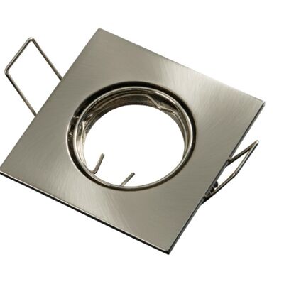 Recessed spot, MR11 (35 mm), Square, Brushed Aluminium, Satin