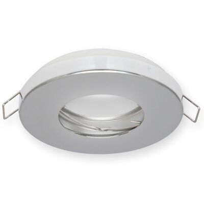 Spot encastrable, Rond, Etanche IP44, Chrome