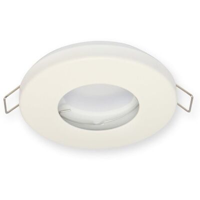 Recessed spot, Round, Waterproof IP44, Matt White