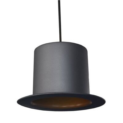 Vintage Top Hat Hanging Lamp Black Gold Ø25cm