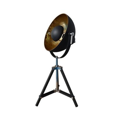 Nice Industrial Design High Table Lamp Gold Black