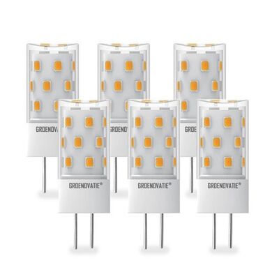 Lot de 6 ampoules LED G4 5 W blanc chaud à intensité variable