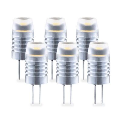 Lot de 6 ampoules LED G4 1 W à intensité variable blanc chaud