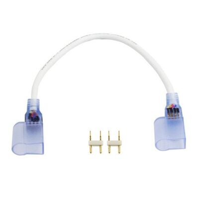 LED Neon Single Color Connector, 2-Wire, Solder Free