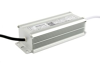 Transformateur LED 12V, Max. 100 W, étanche IP67, gradable