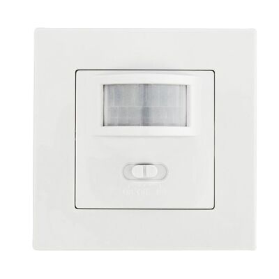 LED PIR Motion Detector/Sensor Two-wire Recessed Wall, IP20, White