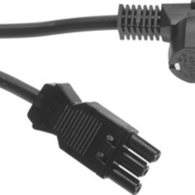 Wieland Power Cord GST18I3 Plug Black Female 3 Meter