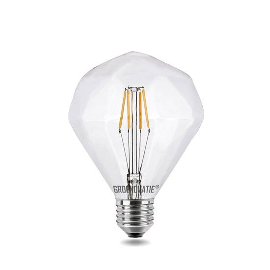 Filamento LED E27 Diamante 4W Bianco Caldo Extra Dimmerabile