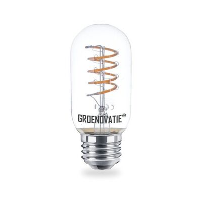 Lámpara E27 LED Tubo Filamento 3W Espiral Extra Blanco Cálido Regulable