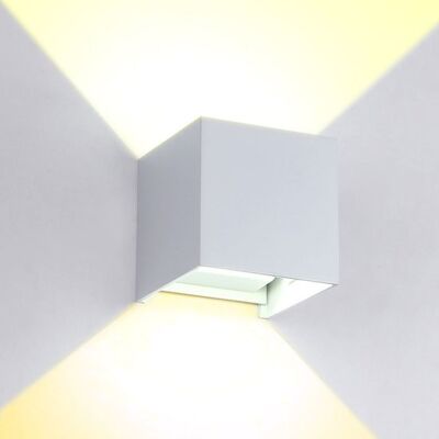 Lampada da parete a LED 7W Orientabile Bianco Caldo, Bianco
