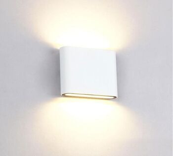 Applique LED 6W Rectangulaire Blanc Chaud, Blanc