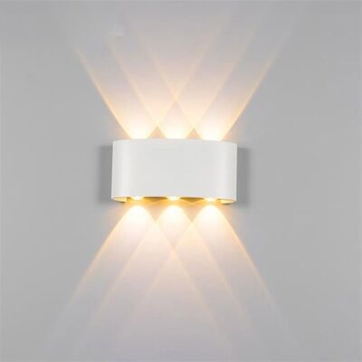 Applique LED 6W Triple Blanc Chaud, Blanc