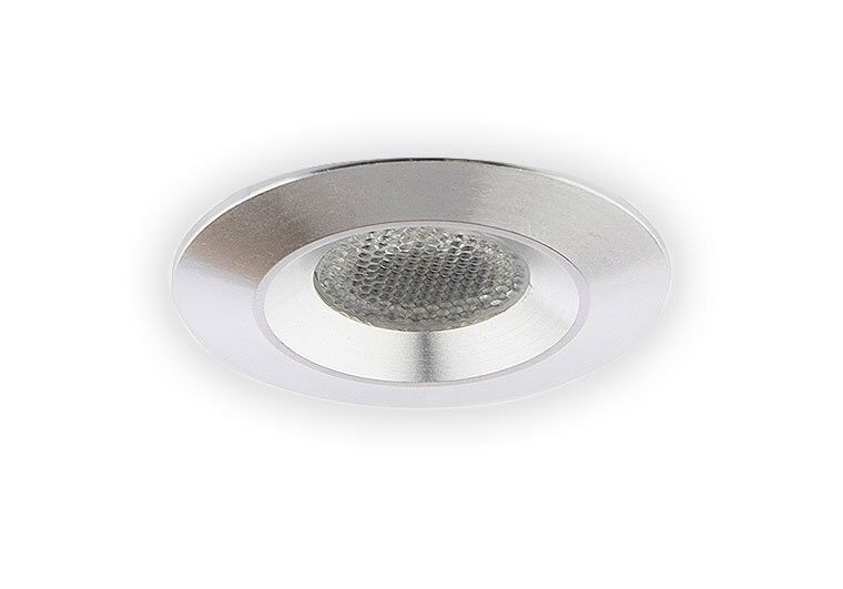 Faretto da incasso LED 3W, Bianco Caldo, Tondo, Waterproof IP54, Alluminio, Dimmerabile