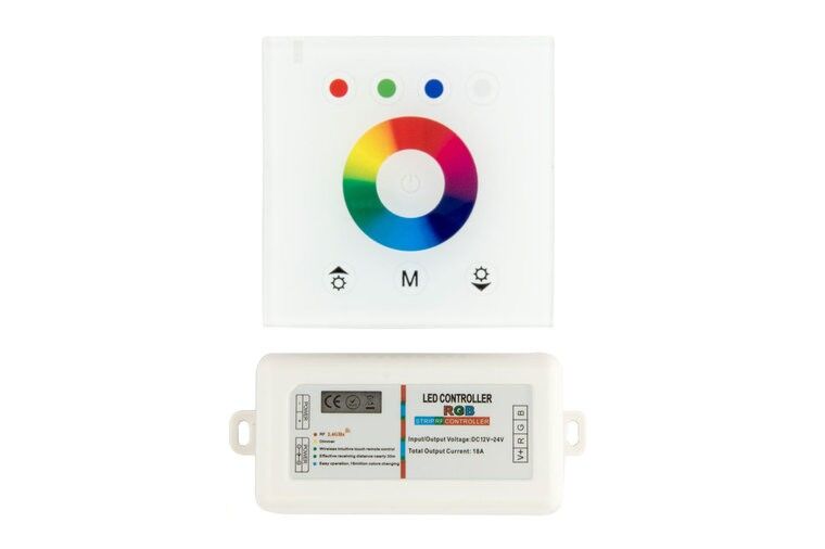 LED Touch Wifi Dimmer 3x6A 12V-24V, Bianco