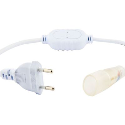 Spina connettore controller LED Neon Flex a un colore, rotonda