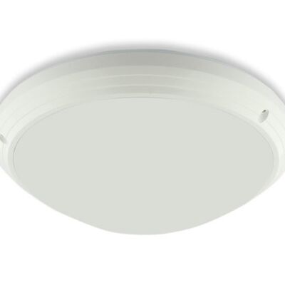 Plafoniera LED 15W, Rotonda 26cm, Bianco Neutro, Impermeabile IP54, Sensore