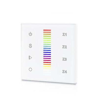 LED Full Touch RF&Wifi RGBW Controller 230V, Wall, White, Pro
