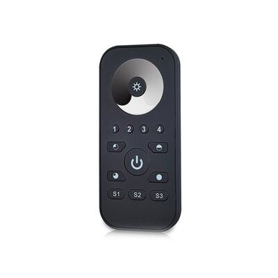 LED Touch Single Color RF Remote Control, 4 Zones, Black, Pro