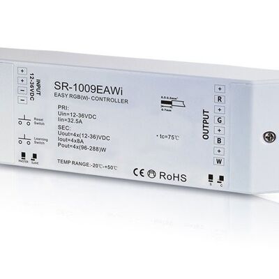 LED RGBW RF Wifi Controller 12-36V, 4CH, 8A, Pro