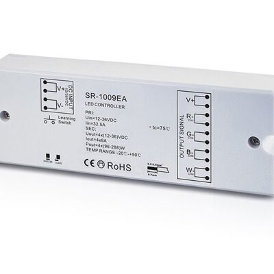 Controlador LED RGBW RF 12-36V, 4CH, 8A, Pro