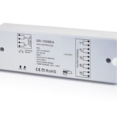 LED RGBW RF Controller 12-36V, 4CH, 8A, Pro