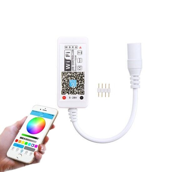 Contrôleur Wi-Fi RVB à bande LED Mini, 3 x 4A, 5-28V