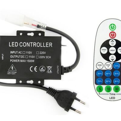 LED Neon Flex Single Color Controller With Dimming Function Connector Plug