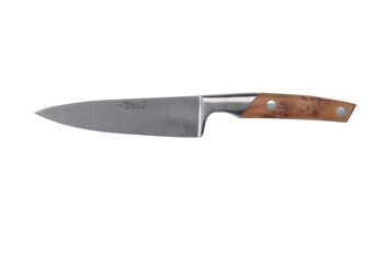 Couteau de cuisine 15cm Le Thiers Cuisine, bois de cade 1